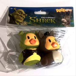 SHREK & DONKEY DUCKALOOZ | RUBBER DUCKS | DREAMWORKS/JUST PLAY 2025 | NEW IN BAG | FACTORY SEALED