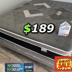 Queen Size Oasis’s Thermal  Comfort Europillow Top Mattress 