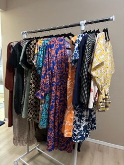 Women’s Dresses, Blouses, Shirts, and Knitted Sweater