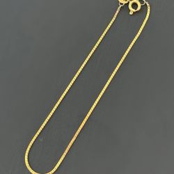 Jewelry 14k yellow gold fancy herringbone bracelet 7.25" 0.85mm width