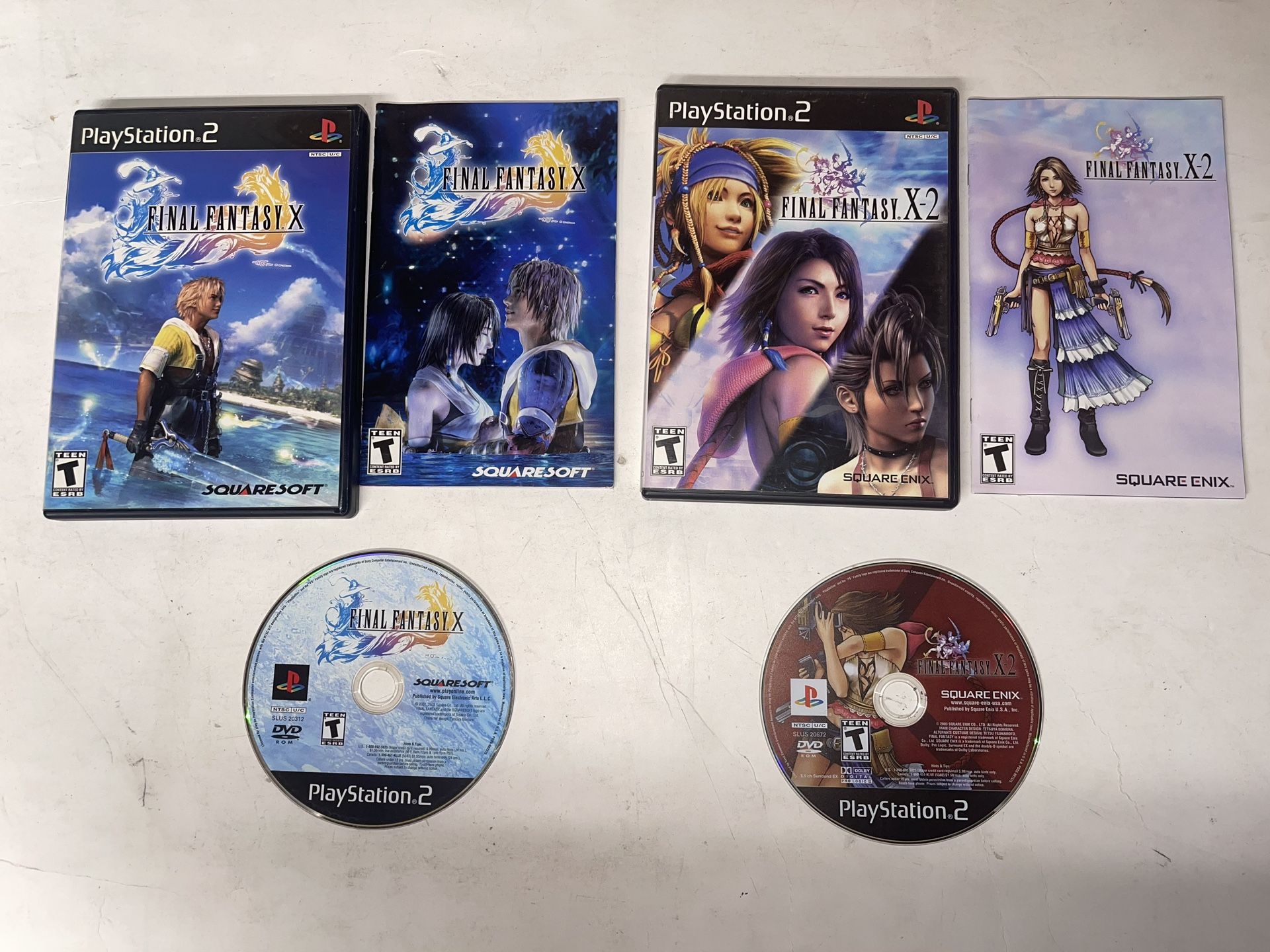 Final Fantasy X and X-2 Bundle PS2 PlayStation Lot