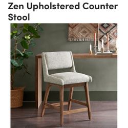 Upholstered Counter Bar Stools (2)