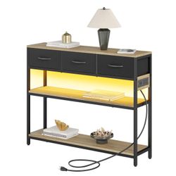 New 39.5 Inch Entryway Table With Power Outlets