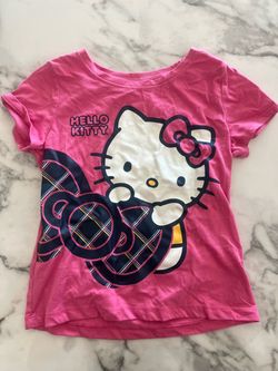 New / 6T / Hello Kitty Girls Pink Graphic T-Shirt