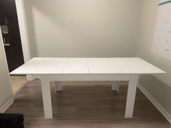 White Extending Dining Table