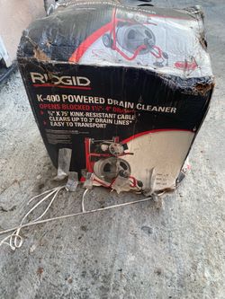 RIDGID- K-400 Powered Drain Cleaner