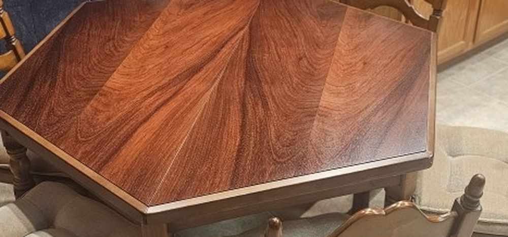Solid Wood Dining Table with Extension Option