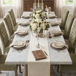 Restoration Hardware Marble Dining Table 108'