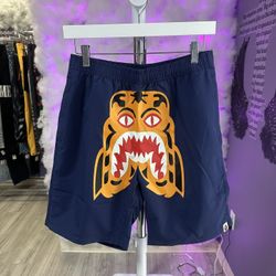Bape Shorts Tiger Face Navy 