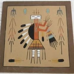 Navajo Sand Painting - Yie Spirit Figure