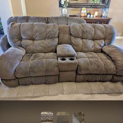 Couch- Three Piece Reclining Sectional 