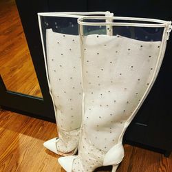 New! Sexy PVC Stiletto Boots