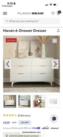 Dresser never used