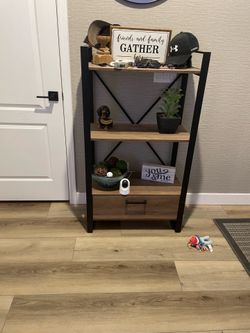 Bookshelf with drawer