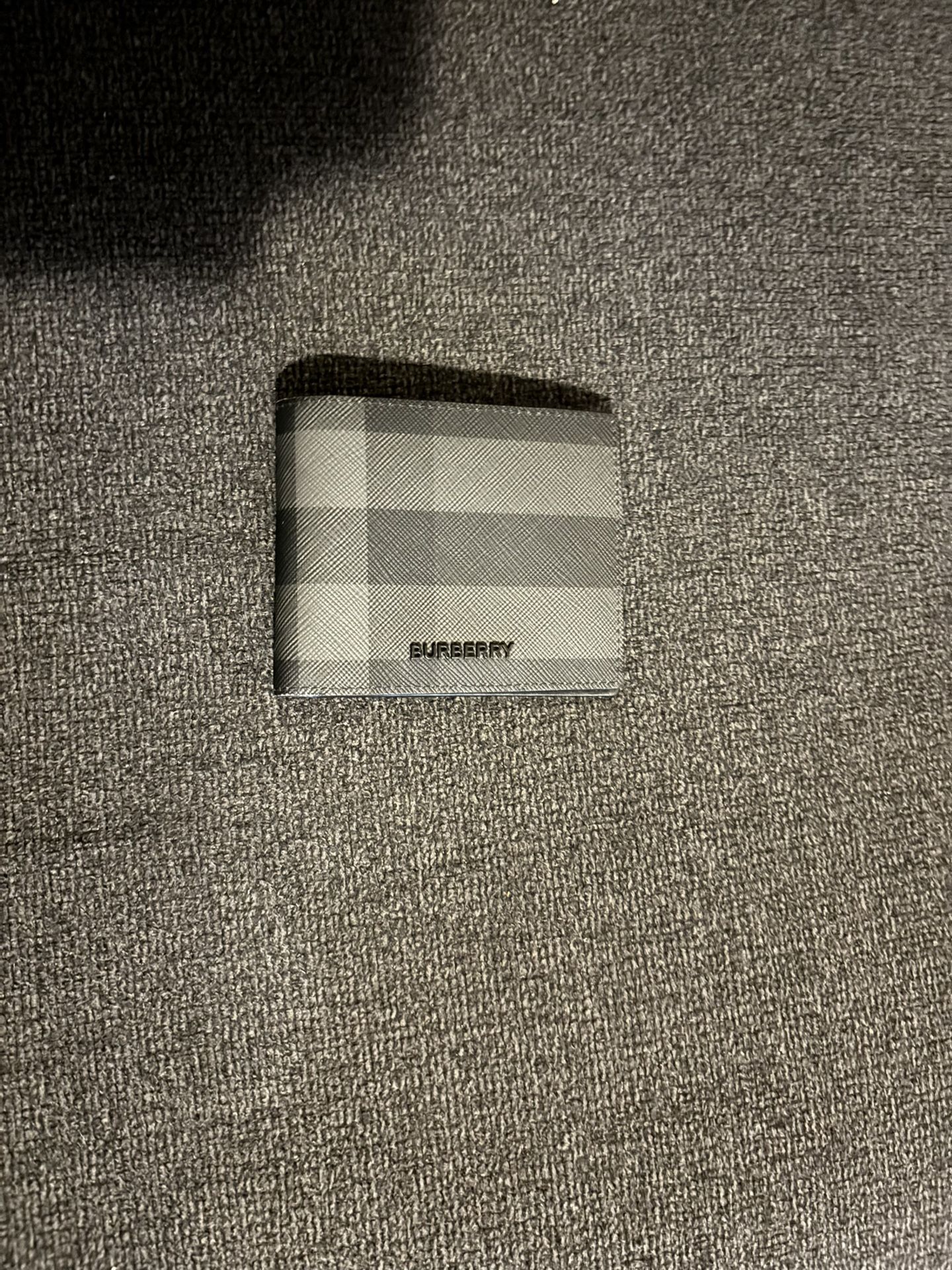Burberry Gray Key Card Holder