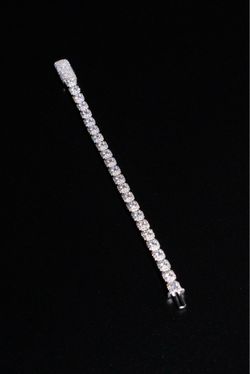 Moissanite bracelet 925 silver size 6.5in