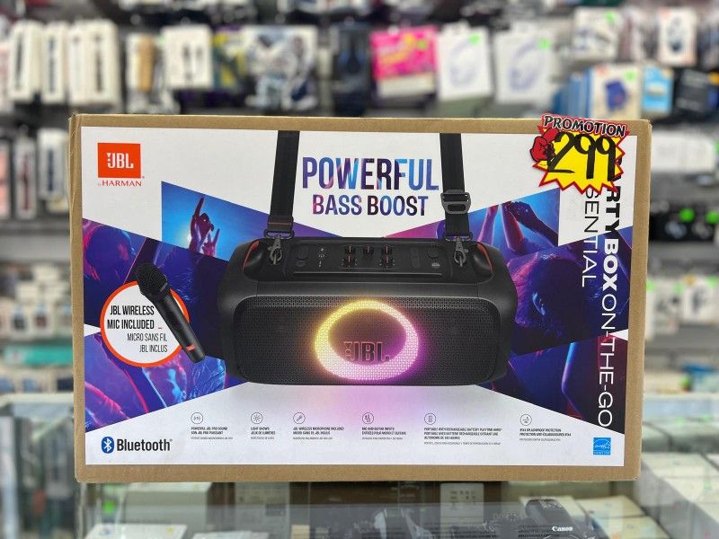 JBL HARMAN POWERFUL BASS BoosT Party Box On The Go