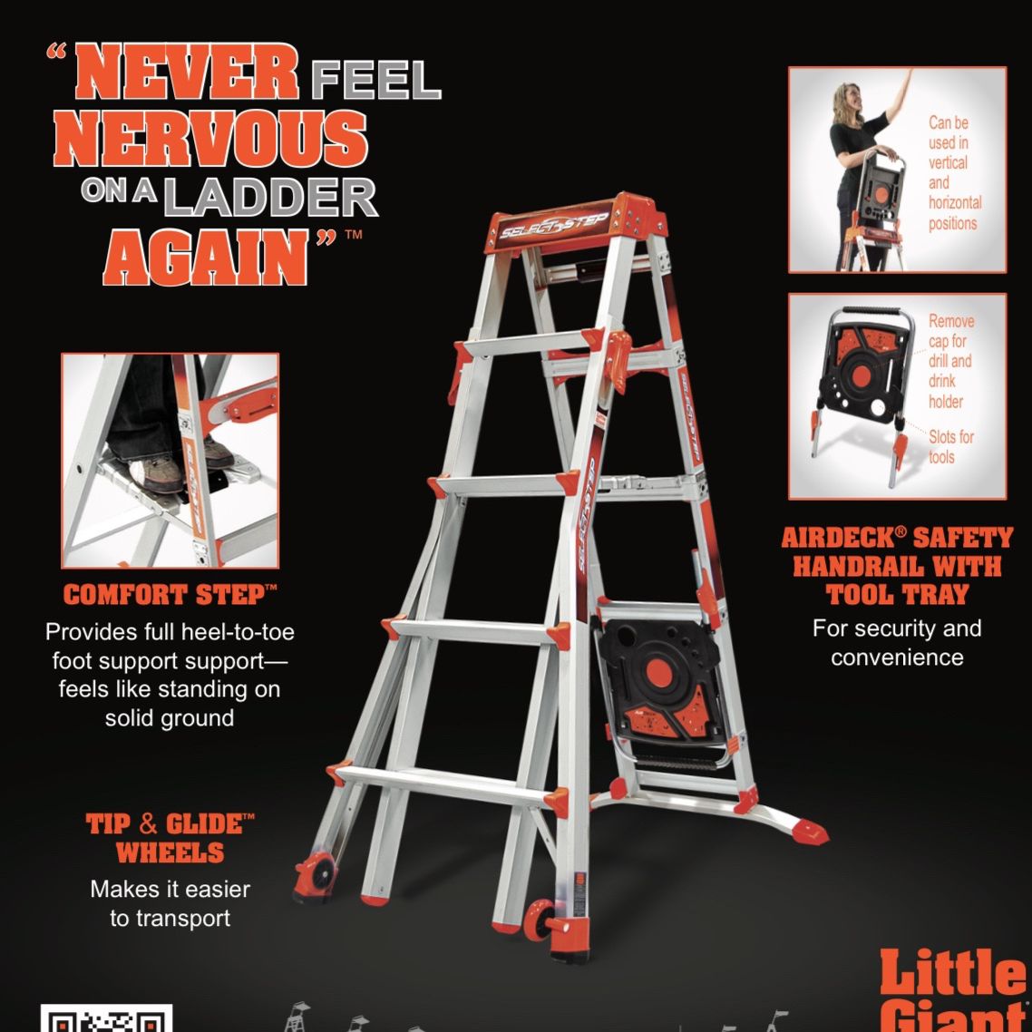 Little Giant Folding Ladder 4-6ft