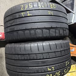 20” tires pirelli 275/30/20 with free installation $120 both
