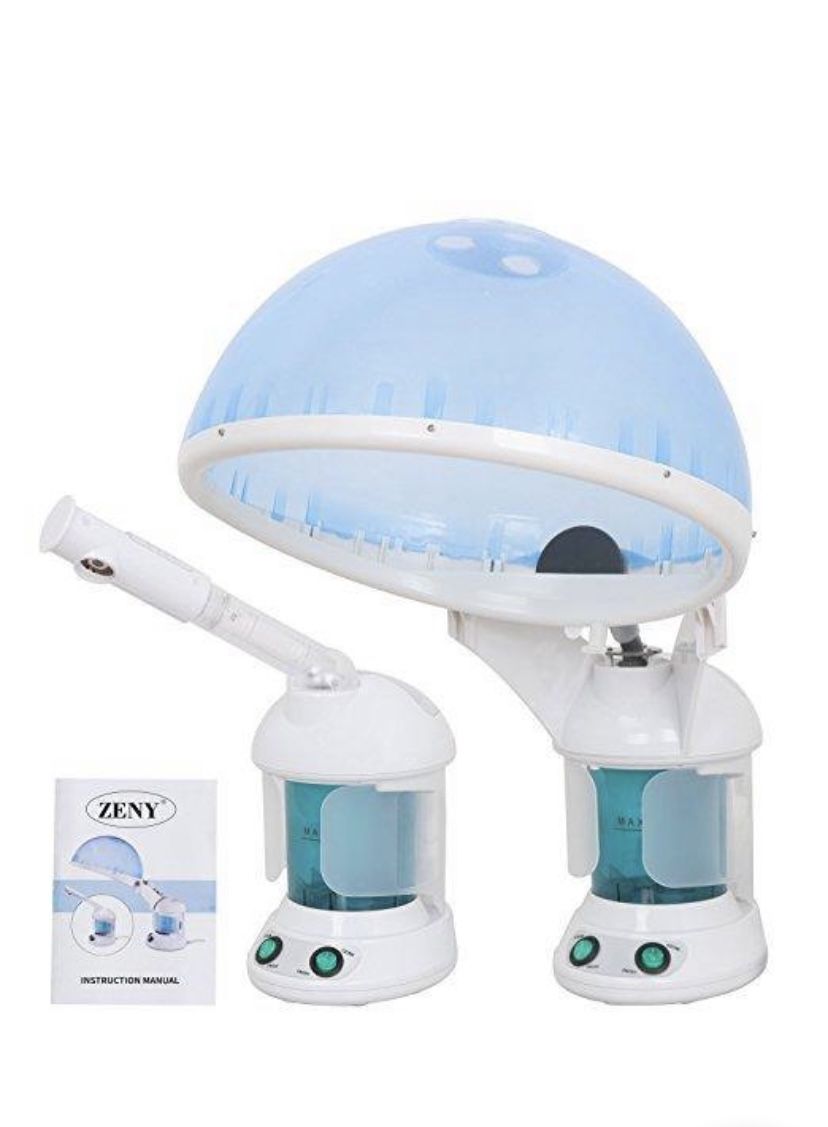  2 in 1 Hair and Facial Steamer with Bonnet 