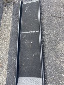 Used plastic pet car dog bed ramp fold up travel car suv plastic black some wear