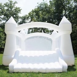 Bounceland Party Castle Daydreamer Cloud Bounce House, 16.4 ft L x 13.1 ft W x 9.3 ft H, Basketball Hoop, UL Strong Blower Included, Trendy Pastel Col
