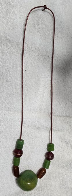 FREE  Necklace on leather strap With any purchase. Pick-up In Aurora.