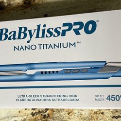 BABYLISSPRO NANO TITANIUM 1.5" ULTRA-SLEEK STRAIGHTENING IRON