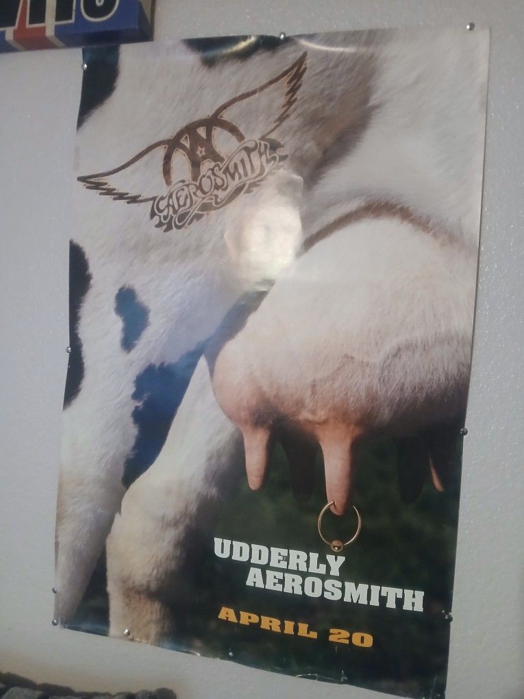 1993 Original Promotional Poster Aerosmith Get A Grip