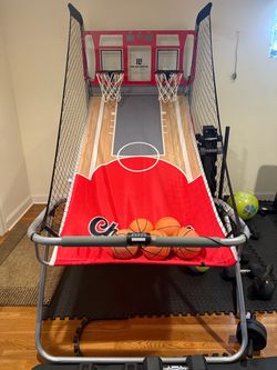 MD SPORTS Indoor Arcade Basketball Game, 2 Player Dual Shot with Shatterproof Backboard and LED Electronic Scoring