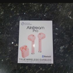 Pink Wireless Earbuds 