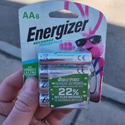 AA Rechargable [Power Plus] Energizer Batteries x8