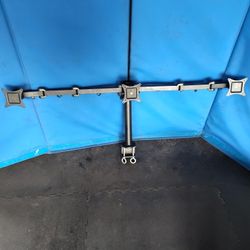 $20 Firm, Yes, It's Available, 3 Monitor Clamp Stand, Fits 27 & 24 Inch Screens, 55 Inch Arm Span, 4 Adjustment Points Per Arm, Heavy Steel 