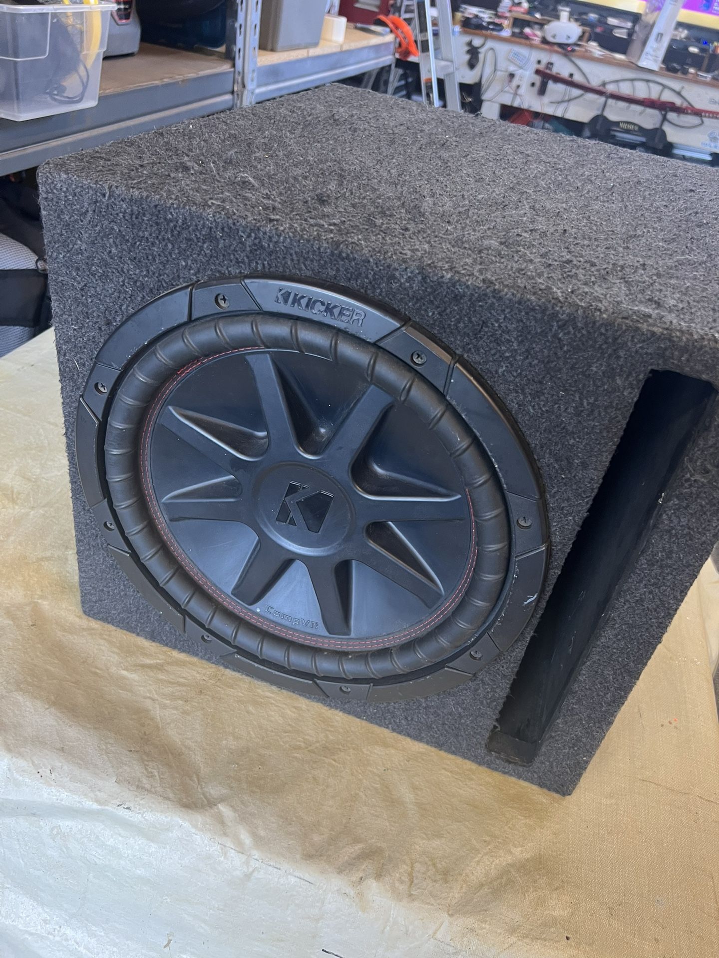 Kicker 12" Comp VR Subwoofer And Box