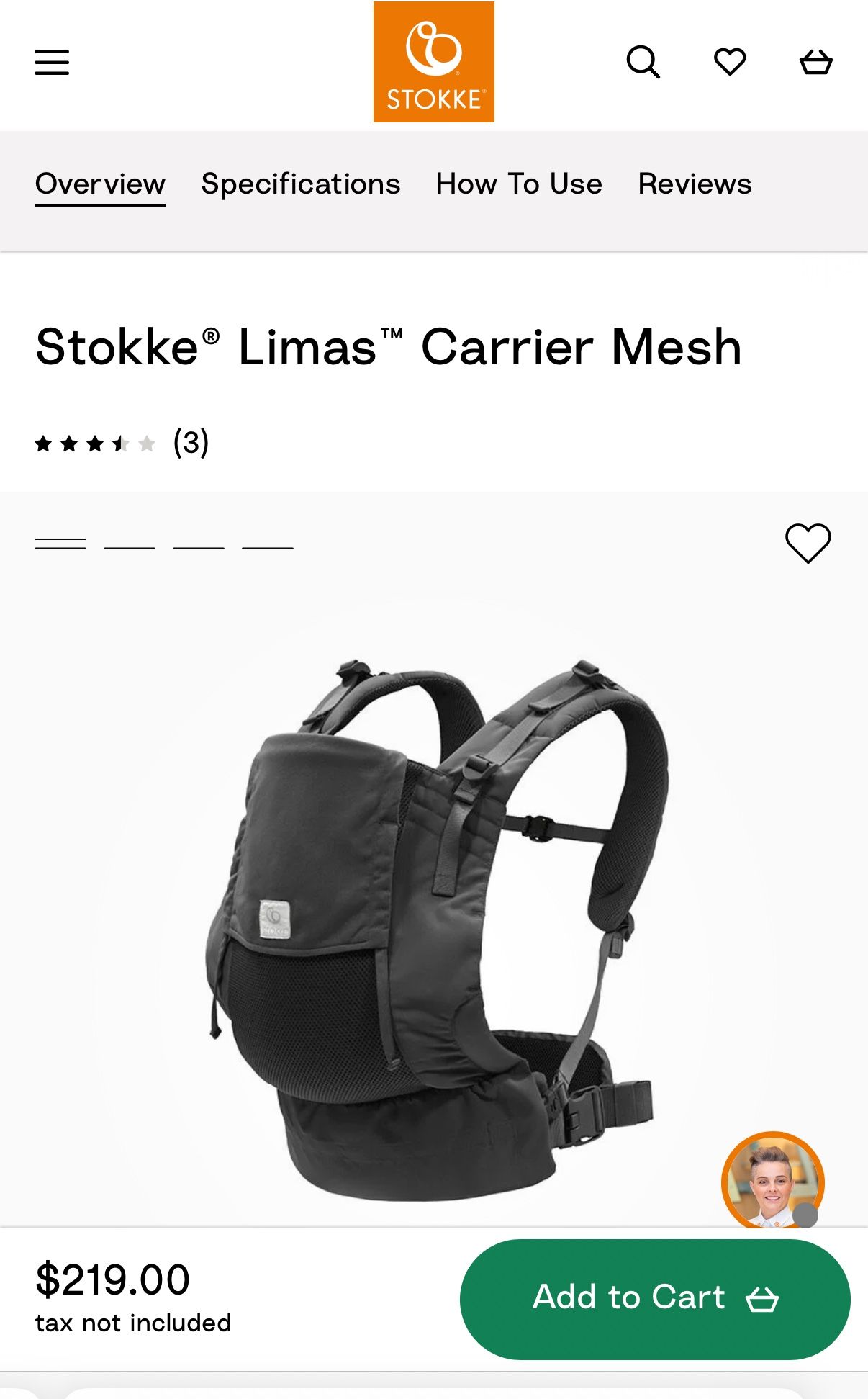 Stokke Limas™ Carrier Mesh