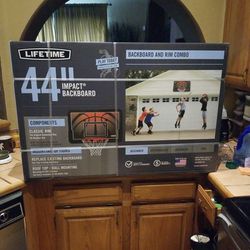 Basketball Hoop backboard and rim combo 44" LIFETIME D
