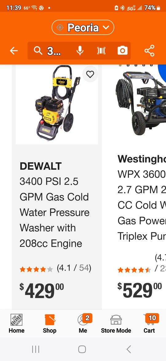 Dewalt Pressure Waher New In Box $285