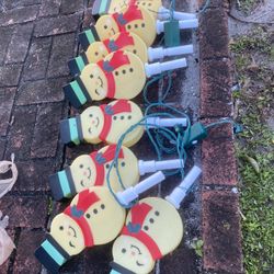 Outdoor Christmas Snowman Lights 4 for 10 dollars
