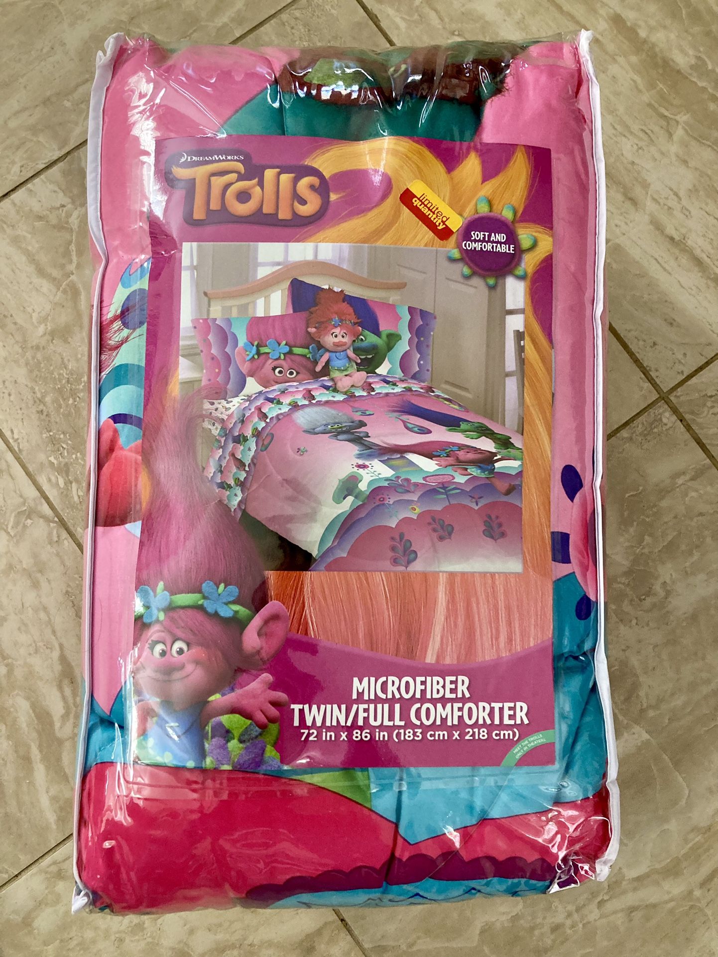 Trolls Twin/full Comforter New