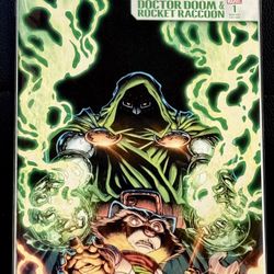 DOCTOR DOOM AND ROCKET RACCOON #1 ROBSON VARIANT 1ST PRINT-NM