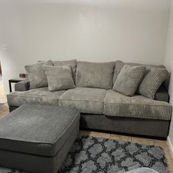 Grey Ottoman