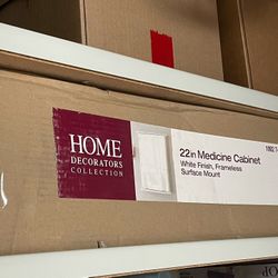 New 22” Medicine Cabinet In White