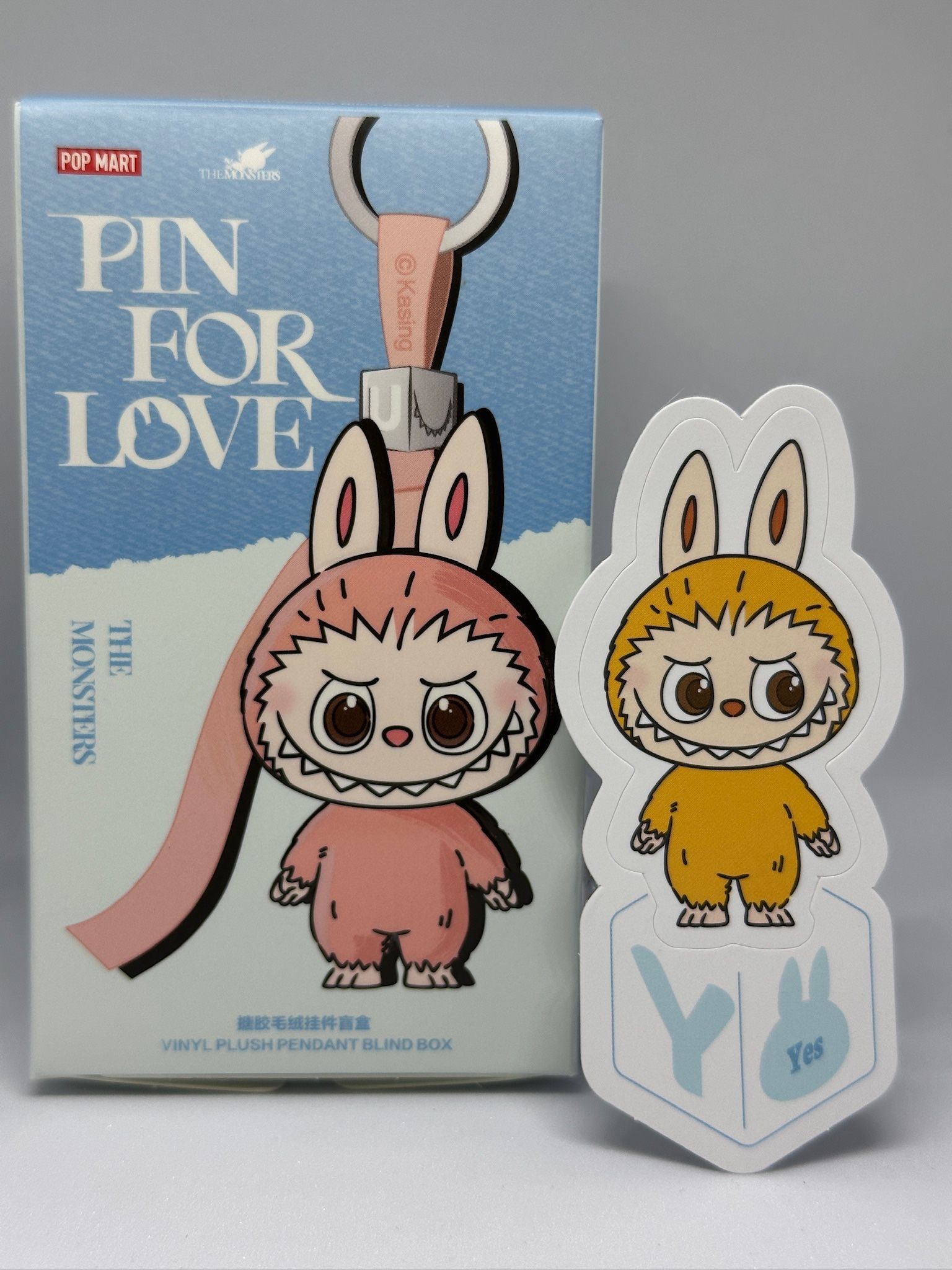 PIN FOR LOVE “Y” Vinyl Plush Pendant