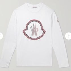 MONCLER Logo-Detailed Ripstop-Trimmed Cotton-Jersey T-Shirt Authentic New Size XL