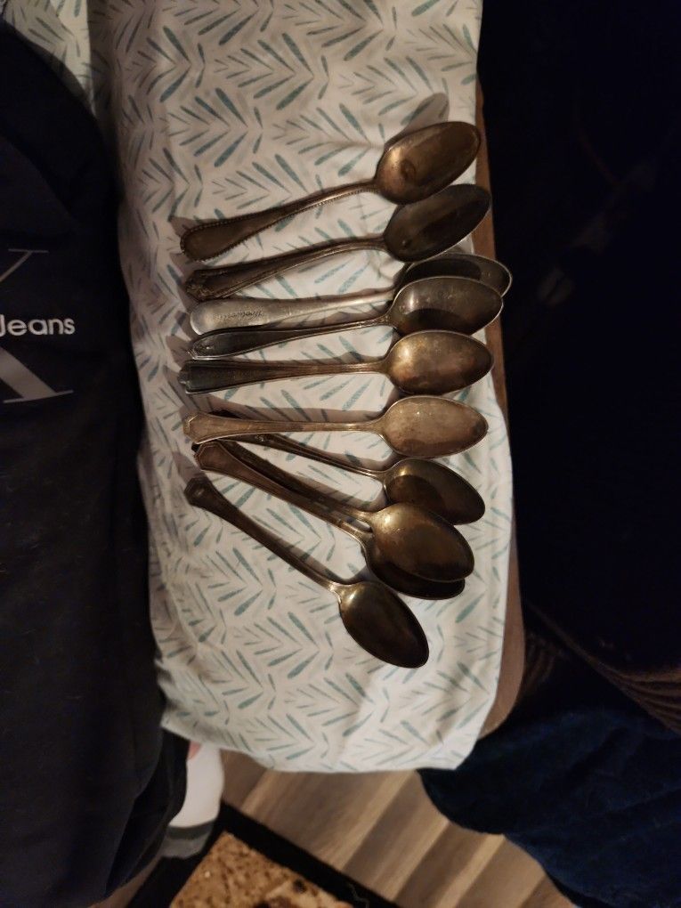 Antique Silver Spoons 