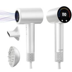 CONFU Hair Dryer, 110000 RPM Fast Drying Blow Dryer with Magnetic Diffuser and Concentrator, Professional Lightweight Ionic Hair Dryer for Women and M