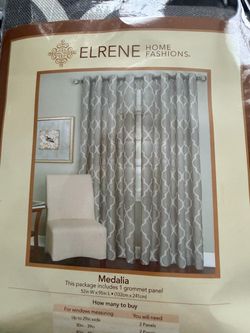 2 New Elrene Home Fashions Medalia Grommet Curtain Panel for just $30