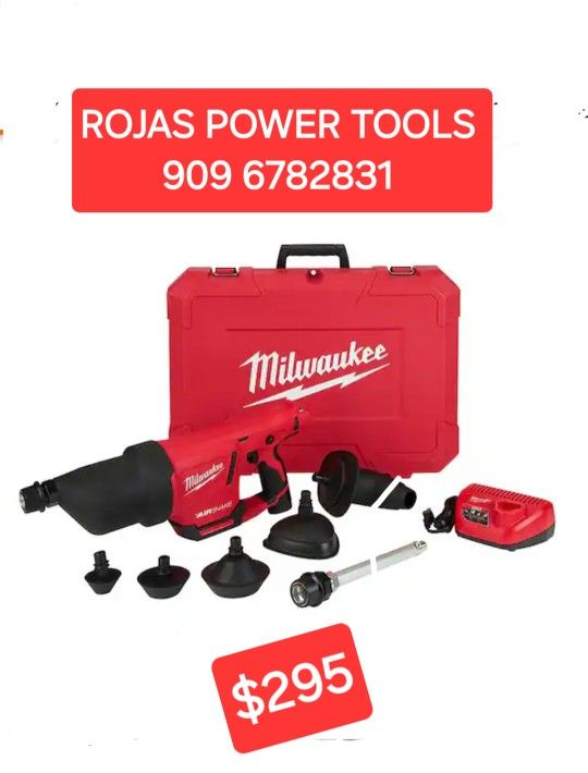 Milwaukee
M12 12-Volt Lithium-Ion Cordless Drain Cleaning Airsnake Air Gun Kit with (1) 2.0Ah Battery, Toilet Attachments