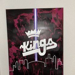Sacramento Kings Hand Painted Canvas- 16 x 20 in