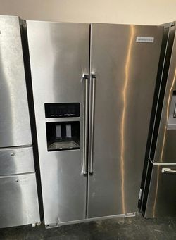 KitchenAid Side by Side Refrigerator Stainless Steel